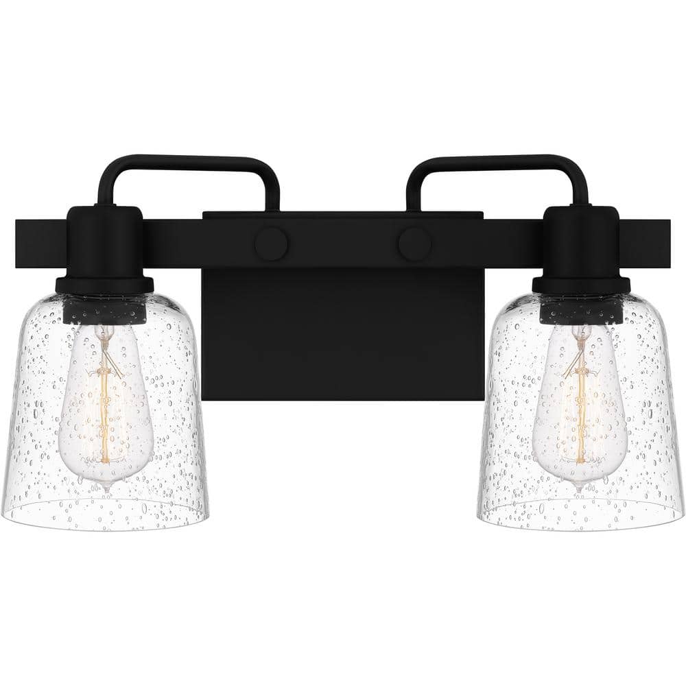 Lydia 16 in. 2-Light Matte Black Vanity Light price history on PriceWatchPro