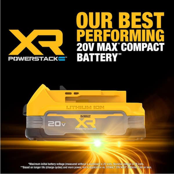 DEWALT - ATOMIC 20V MAX Brushless Oscillating Multi Tool and 20V MAX POWERSTACK Compact Battery Starter Kit