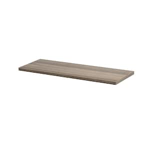 LITE 31.5 in. x 9.8 in. x 0.75 in. Driftwood MDF Decorative Wall Shelf without Brackets