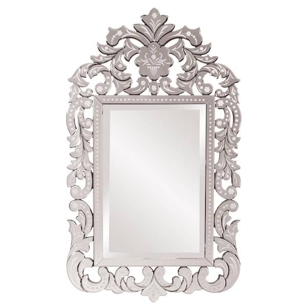 Marley Forrest Large Arch Elegantly, Victorian Style White Mirror