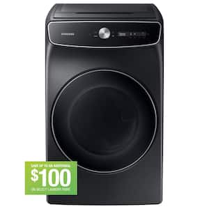 7.5 cu. ft. Smart High-Efficiency Vented Electric Dryer with FlexDry and Super Speed Dry in Brushed Black