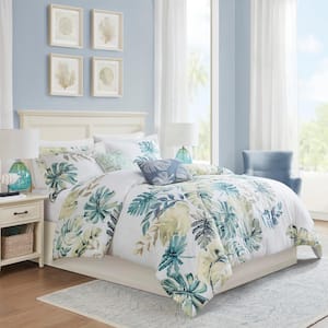 Lorelai 5-Piece Multi Cotton Full/Queen Printed Duvet Cover Set