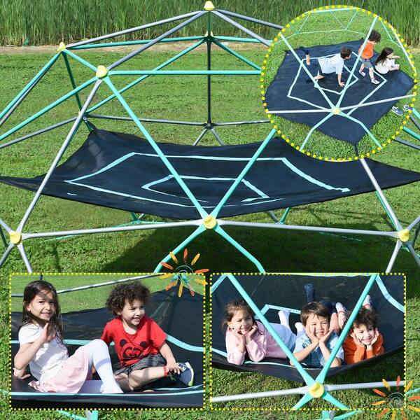 Bon Furni 13 ft. Green Outdoor Climbing Dome Freestanding Play