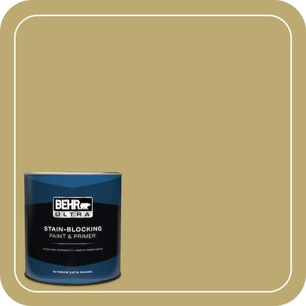 BEHR ULTRA 1 qt. #370F-5 Coriander Seed Satin Enamel Exterior Paint & Primer