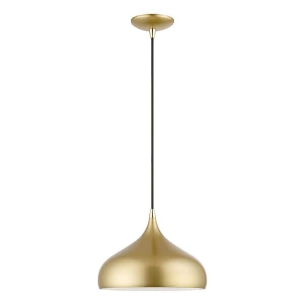 Hansberry 1-Light Soft Gold Teardrop Pendant