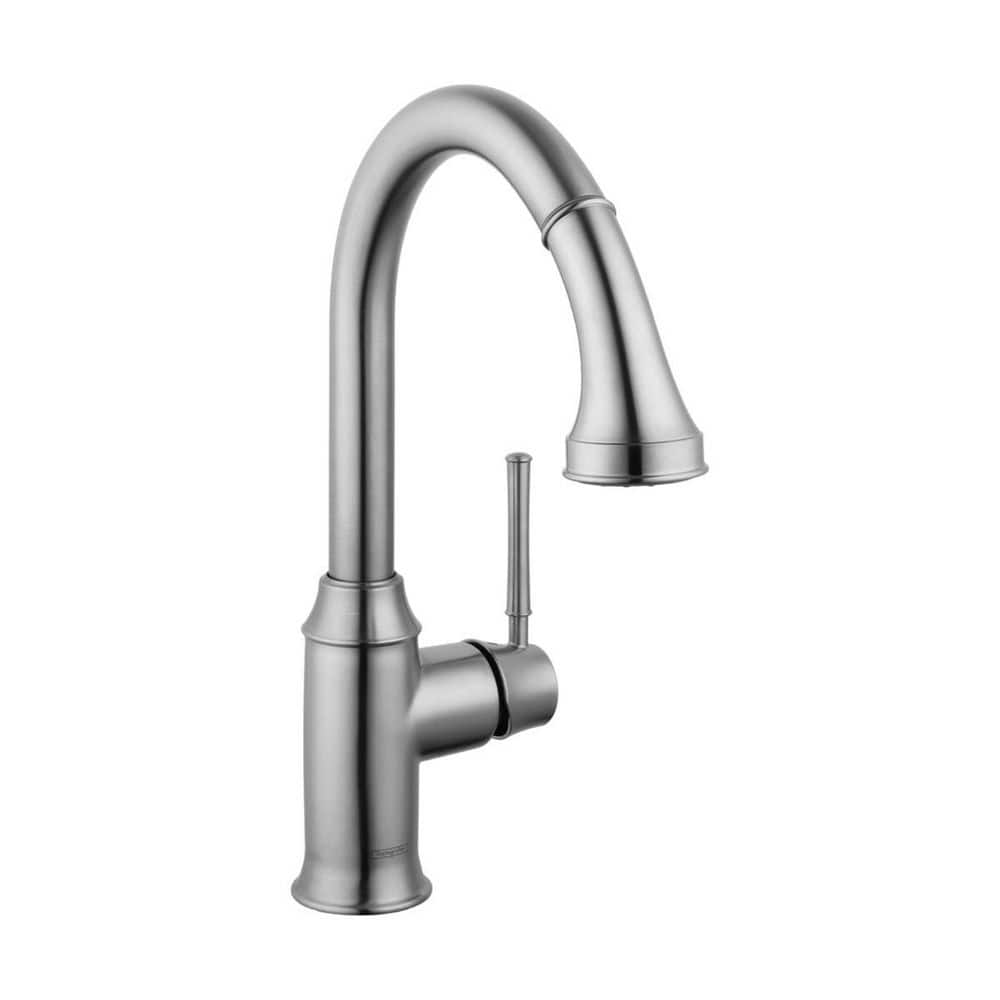 Steel Optik Stainless Steel Pull-Out Spray Kitchen Faucet