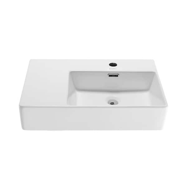 Swiss Madison St. Tropez Vessel Sink in Glossy White