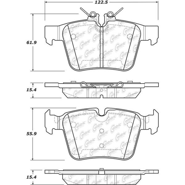 Centric Parts Disc Brake Pad Set