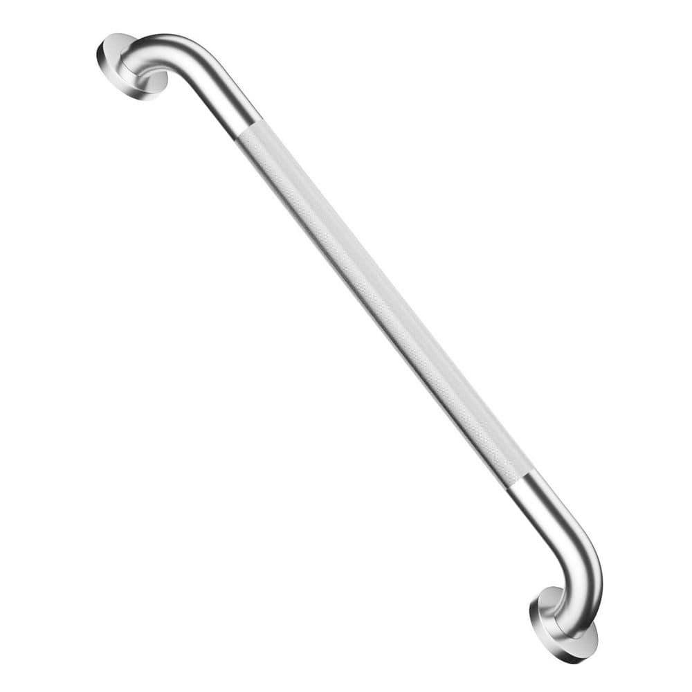 24 in. Anti Slip Shower Grab Bar in Brushed Nickel, Stainless Steel Bathroom Grab Bar, Handicap Safety Hand Rail price history on PriceWatchPro