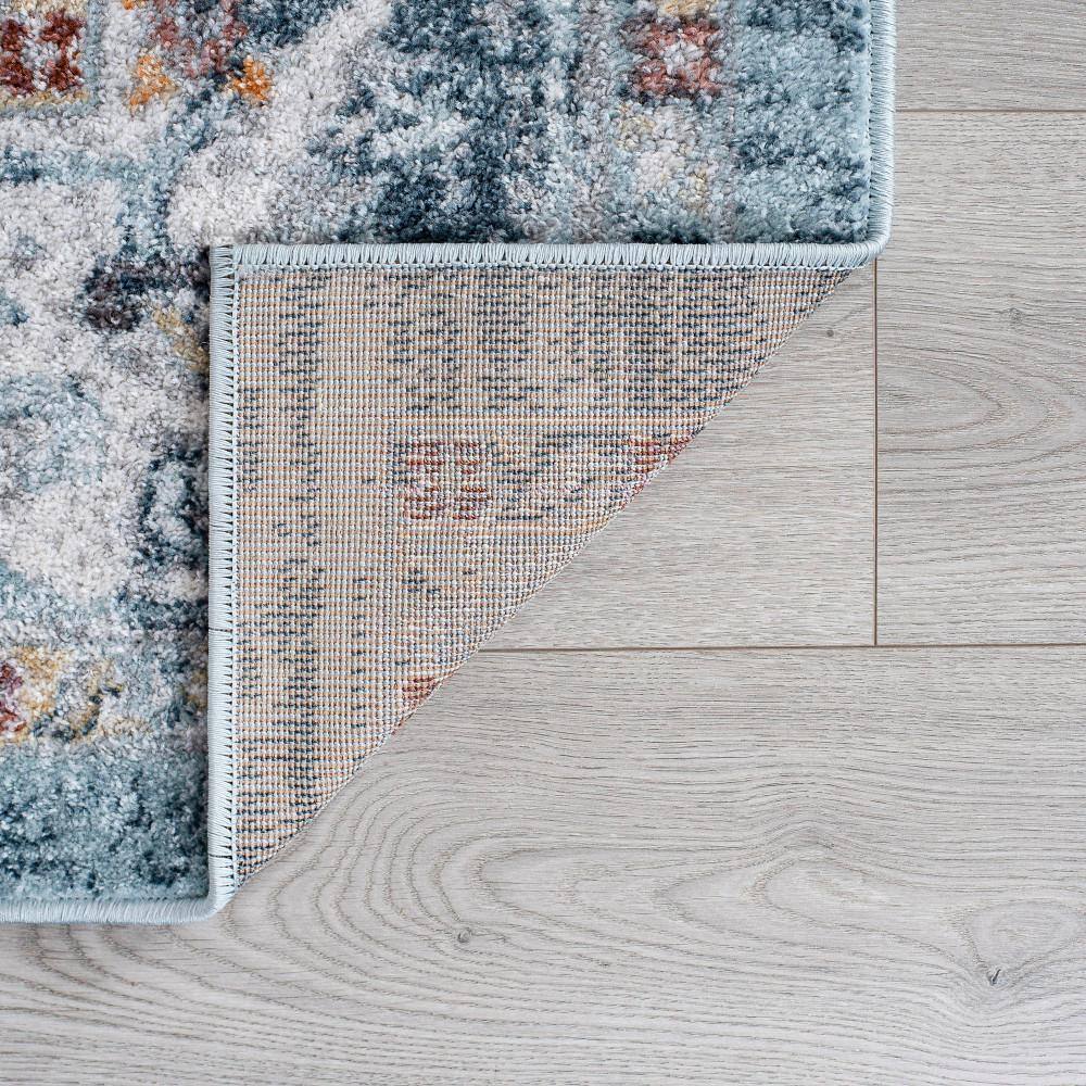 Veranda 5' x 7' Gray Blue Synthetic Rectangular Rug