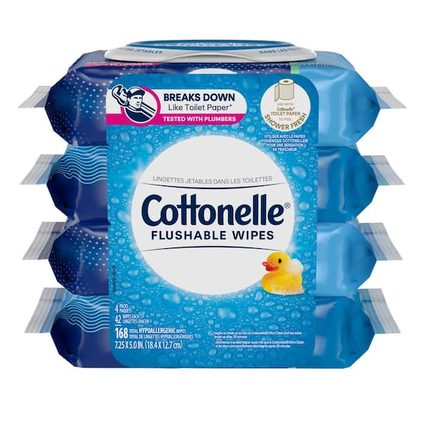 Cottonelle Fresh Care Toilet Paper Wipes (12 Pack 42-Sheets Per Pack 4-Pack)