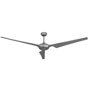 Ion WiFi 76 in. Indoor/Outdoor Brushed Nickel Smart Ceiling Fan with Remote Control