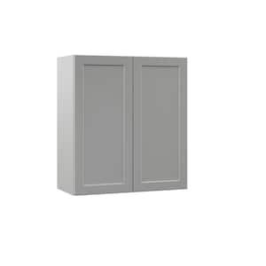 Designer Series Melvern Assembled 27x30x12 in. Wall Kitchen Cabinet in Heron Gray