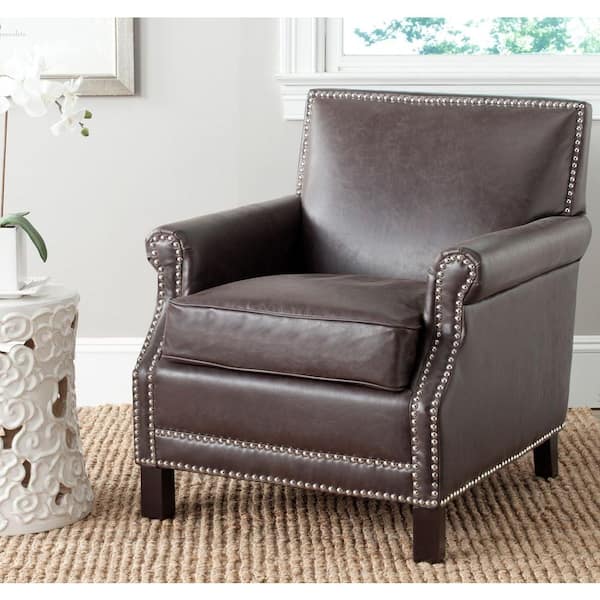 Easton Brown Leather Club Arm Chair