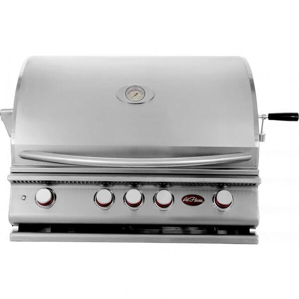 Cal Flame 4-Burner Built-in Propane Gas Grill in Stainless Steel