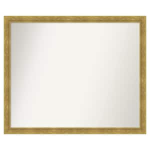 Angled Gold 41.25 in. x 34.25 in. Custom Non-Beveled Matte Wood Framed Bathroom Vanity Wall Mirror
