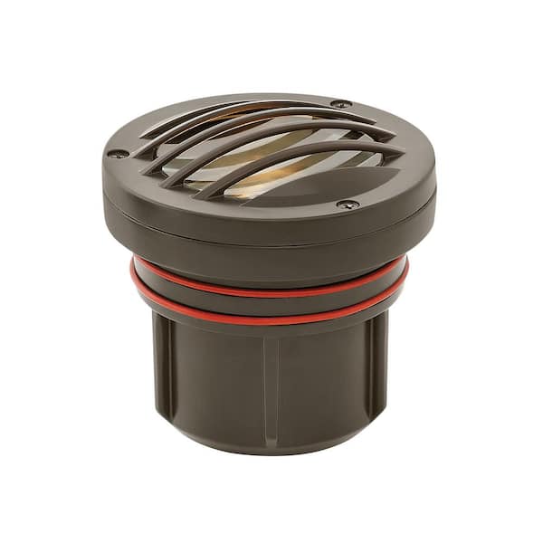 Low Voltage Bronze In Ground Weather Resistant Well light with No Bulbs Included