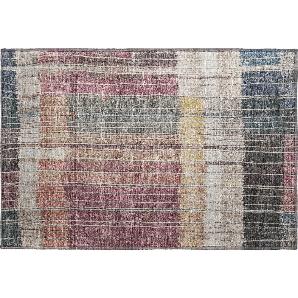 Mayfield Premium Machine Washable Abstract AMF1962 Mauve 2 ft. x 3 ft. Accent Rug price history on PriceWatchPro