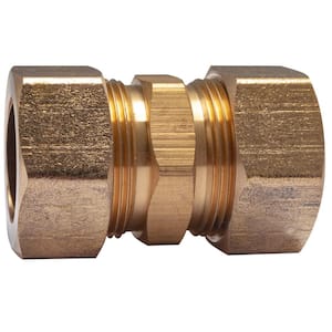 7/8 in. O.D. Brass Compression Coupling Fitting (3-Pack)