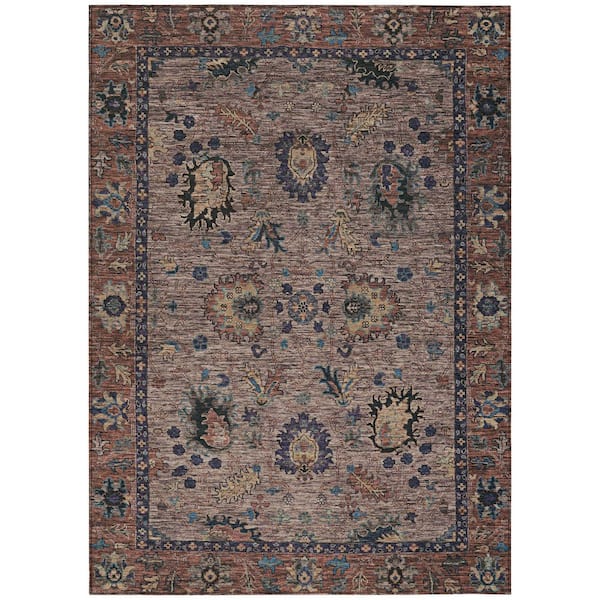 Addison Rugs Chantille Machine Washable Indoor/Outdoor Abstract ACN2104 Mocha 3 ft. x 5 ft. Area Rug
