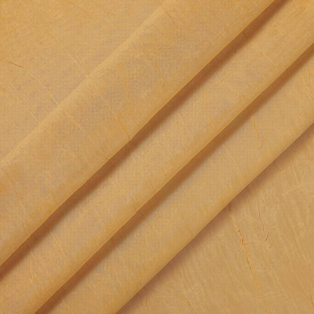 Emina Gold Sheer Polyester Rod Pocket Window Curtain Panel