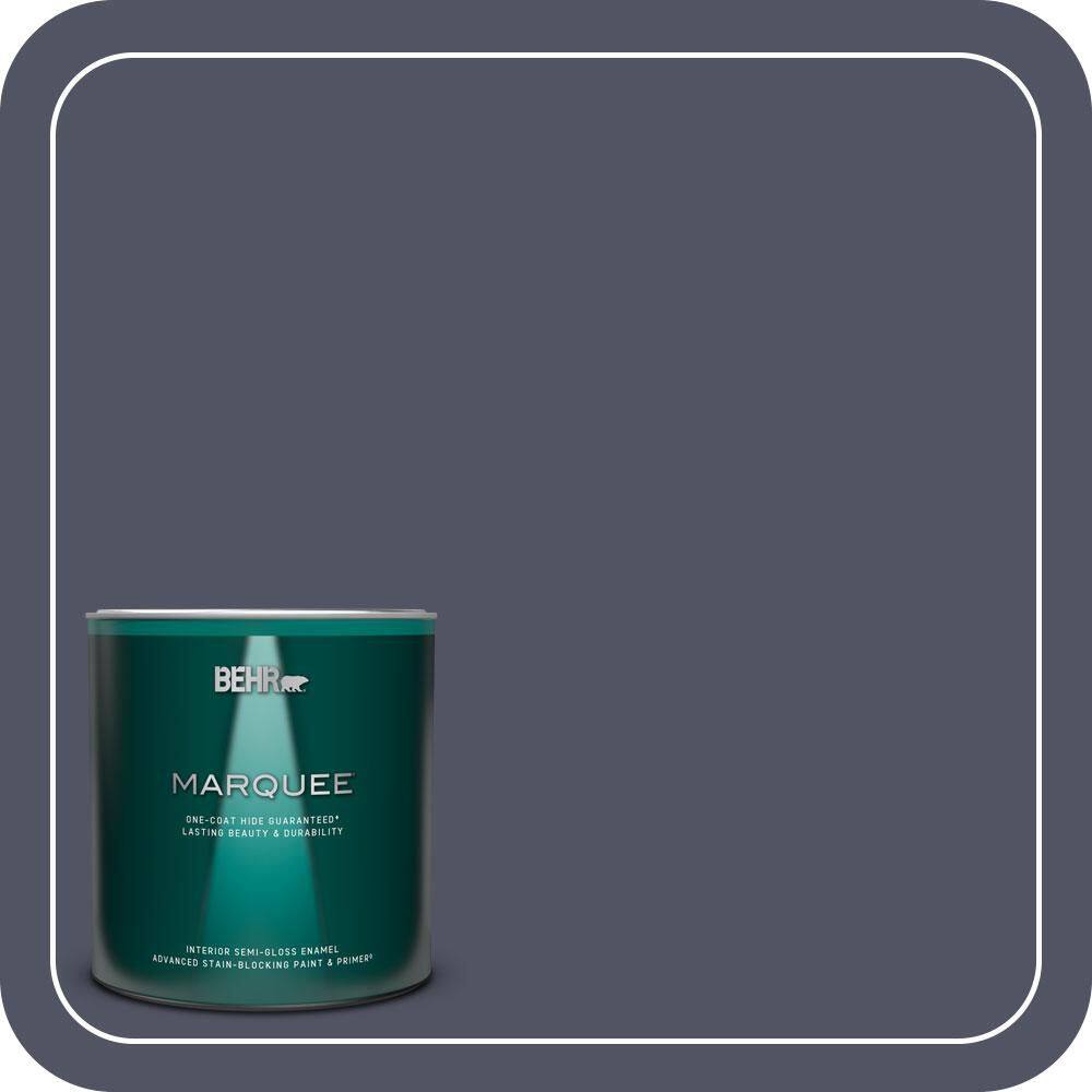 1 qt. #630F-7 Black Orchid Semi-Gloss Enamel Interior Paint & Primer product image for price tracking