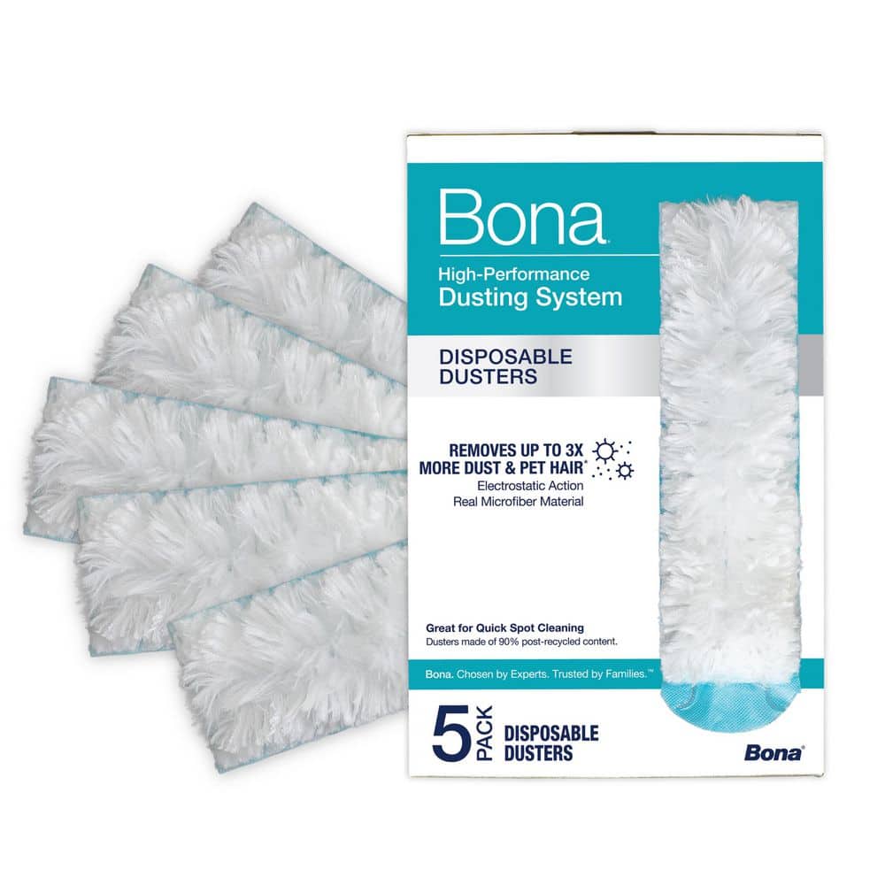 High Performance Duster Bona High-Performance Disposable Microfiber Dusters, (5-count ...