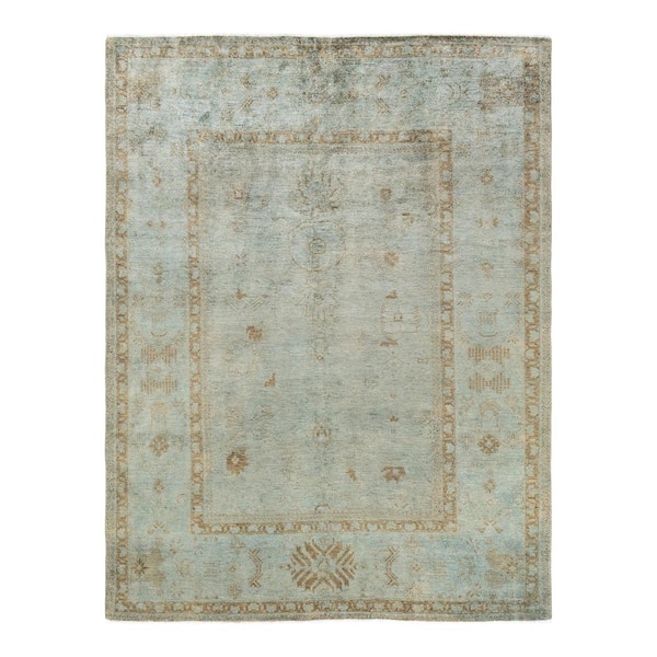 Solo Rugs Vibrance One-of-a-Kind Contemporary Gray 7 ft. 8 in. x 10 ft. 2 in. Overdyed Area Rug
