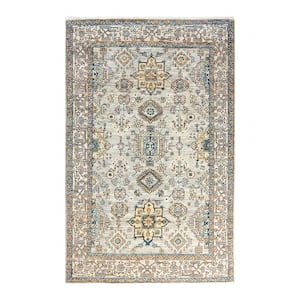 Serapi Gray 4 ft. x 6 ft. Tribal Wool Indoor Area Rug