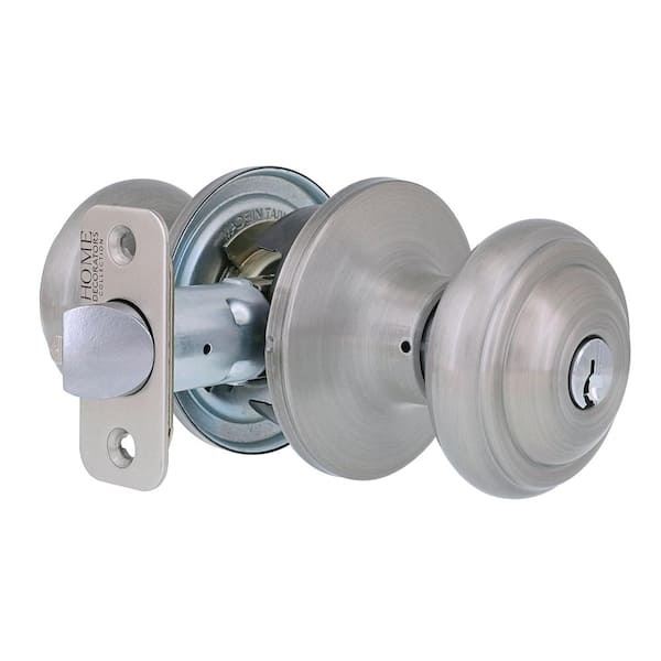 Home Decorators Collection Mulholland Satin Nickel Keyed Entry