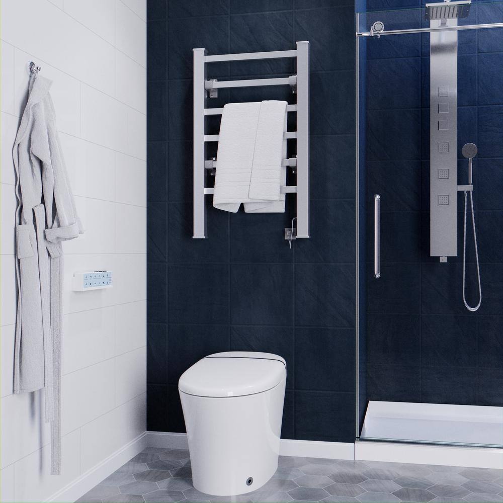 Naples Aluminum Floor-Standing 6-Bar Towel Warmer