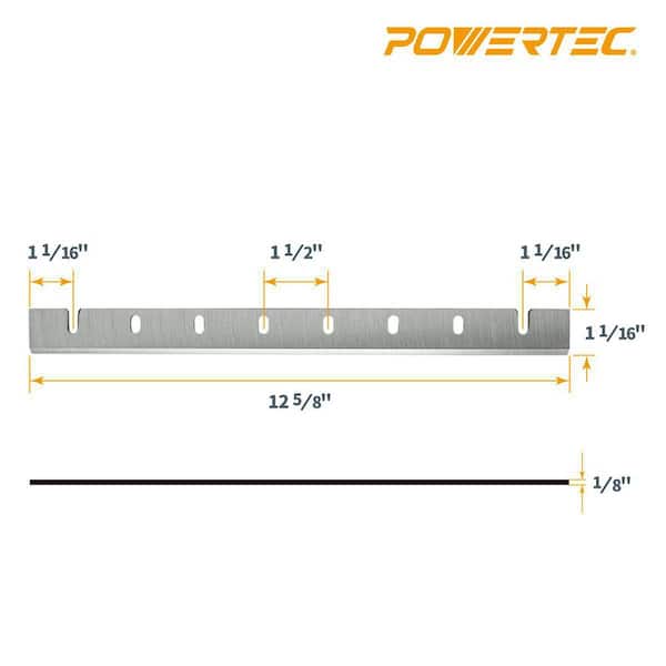 12-1/2 in. Planer Knives, High Speed Steel, for DEWALT DW733 (Set of 2)