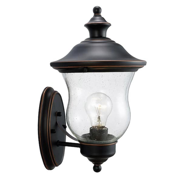 Design House Highland Oil-Rubbed Bronze Outdoor Wall Lantern Sconce