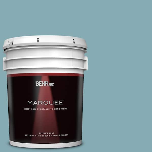 BEHR MARQUEE 5 gal. #S450-4 Crashing Waves Flat Exterior Paint & Primer