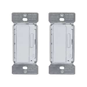 White In-Wall Accessory Dimmer for Use with Home Lights by HALO Home (2-Pack)