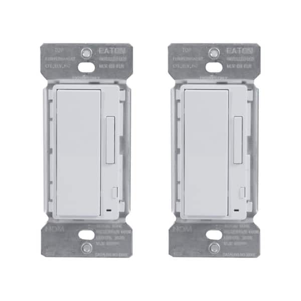 HALO White In-Wall Accessory Dimmer for Use with Home Lights by HALO Home (2-Pack)