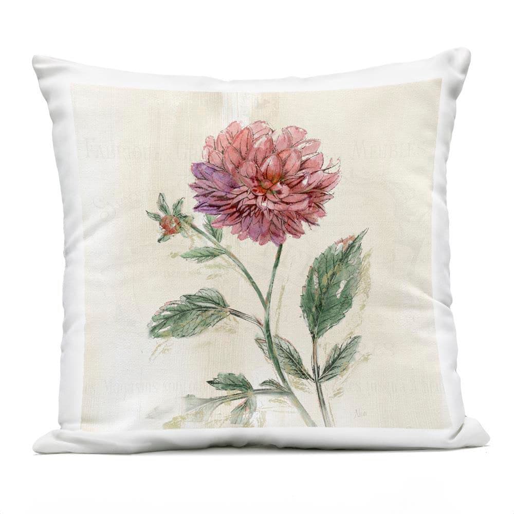 Pink Traditional Dahlia Bulb Pink Square Outdoor Throw Pillow price history on PriceWatchPro