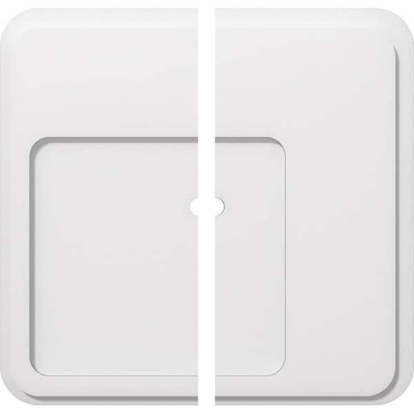 Ekena Millwork 1 in. P X 7-1/2 in. C X 22 in. OD X 1 in. ID Lucan Architectural Grade PVC Contemporary Ceiling Medallion, Two Piece