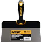 DEWALT 10 in. Stainless Steel Big Back Taping Knife with Soft Grip ...