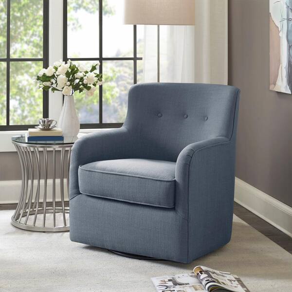 Madison Park - Adele Swivel Chair - Blue