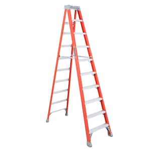 10 ft. Fiberglass Step Ladder with 300 lbs. Load Capacity Type IA Duty Rating