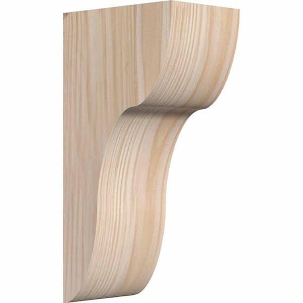 Ekena Millwork 5-1/2 in. x 8 in. x 16 in. Douglas Fir Carmel Smooth Corbel