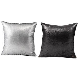 Silver 4.7 in. x 15.8 in. Throw Pillow