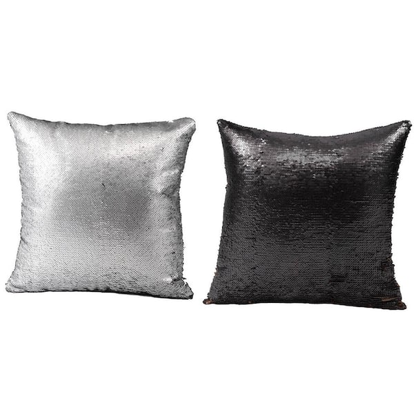 A & B Home Silver 4.7 in. x 15.8 in. Throw Pillow