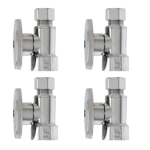 1/2-in FIP x 3/8-in Compression Multi-Pack Quarter Turn Straight Valves