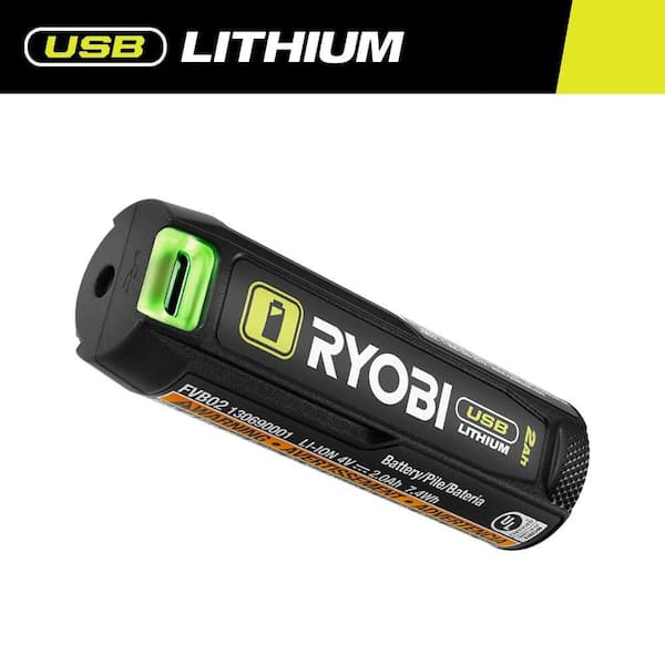 USB Lithium 2.0 Ah Lithium Rechargeable Battery