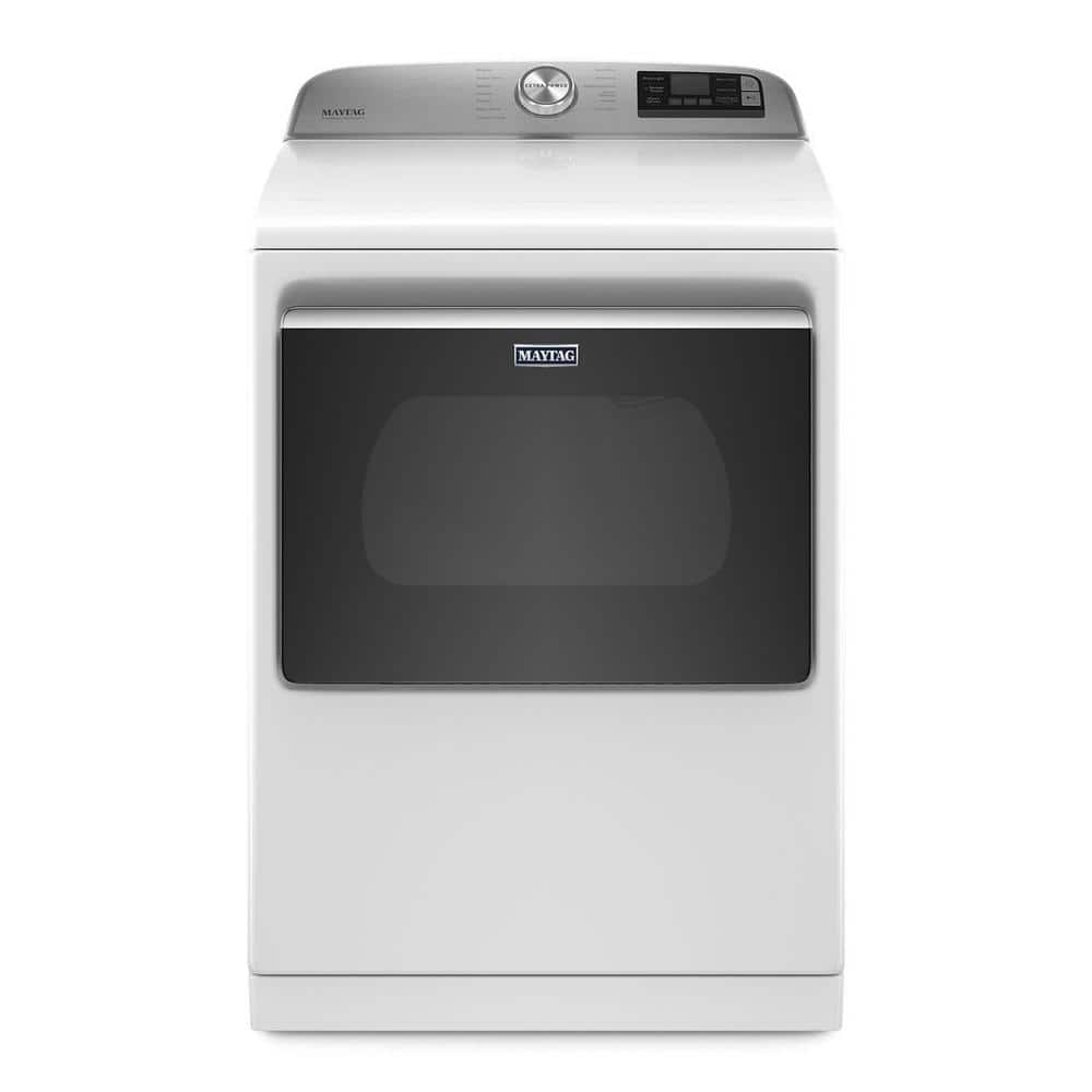 maytag-7-4-cu-ft-240-volt-smart-capable-white-electric-vented-dryer