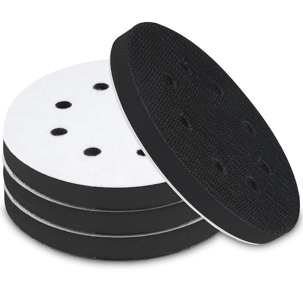 5 in. Foam Interface Pad Soft Density Sanding Pad with Hook and Loop for Orbital Sander 4 Pack