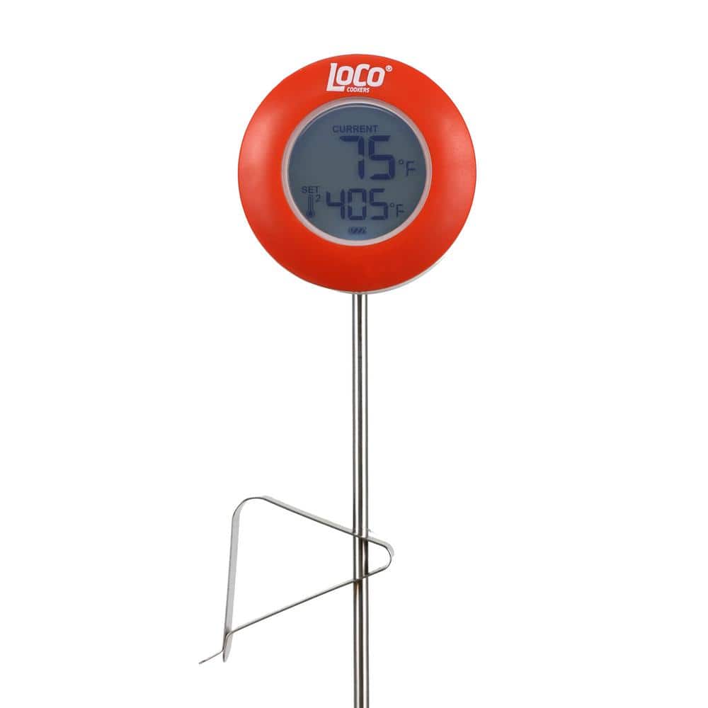 LOCO 12 in. Stainless Steel Digital Fry Thermometer LCDT12 - The