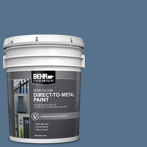 BEHR PREMIUM 5 gal. #PPU14-01 Arrowhead Lake Semi-Gloss Direct to Metal Interior/Exterior Paint